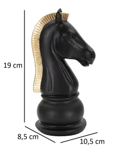 Mauro Ferretti Dekoratívna soška Horse 19 cm čierna
