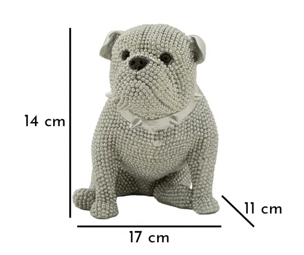 Mauro Ferretti Dekoratívna soška Sparky 14 cm strieborná