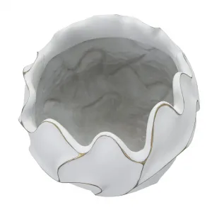 Mauro Ferretti Dizajnový kvetináč Gaspeau Lines 44 cm biely
