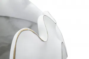 Mauro Ferretti Dizajnový kvetináč Gaspeau Lines 44 cm biely
