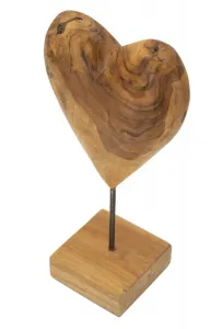 Mauro Ferretti Dřevěná dekorace Dobu 37 cm hnědá