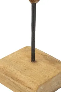 Mauro Ferretti Dřevěná dekorace Dobu 45 cm hnědá