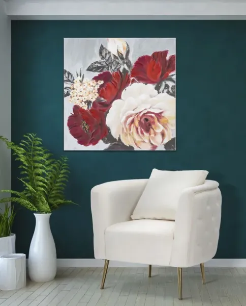 Mauro Ferretti Obraz Flower Square 90x90 cm viacfarebný