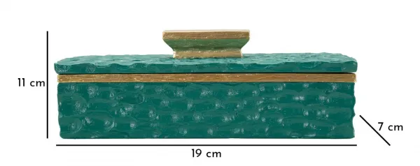 Mauro Ferretti Úložný box Grent 19 cm zelený