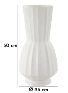 Mauro Ferretti Váza Glint 50 cm biela