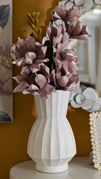 Mauro Ferretti Váza Glint Pot 41 cm biela