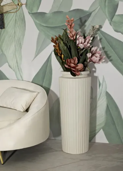 Mauro Ferretti Váza High Pot 80 cm krémová