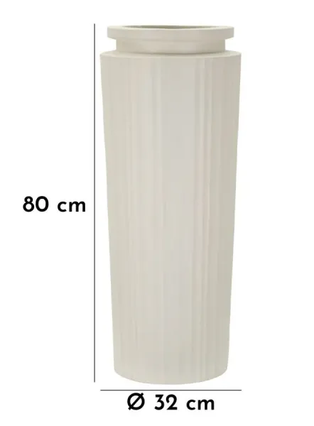 Mauro Ferretti Váza High Pot 80 cm krémová