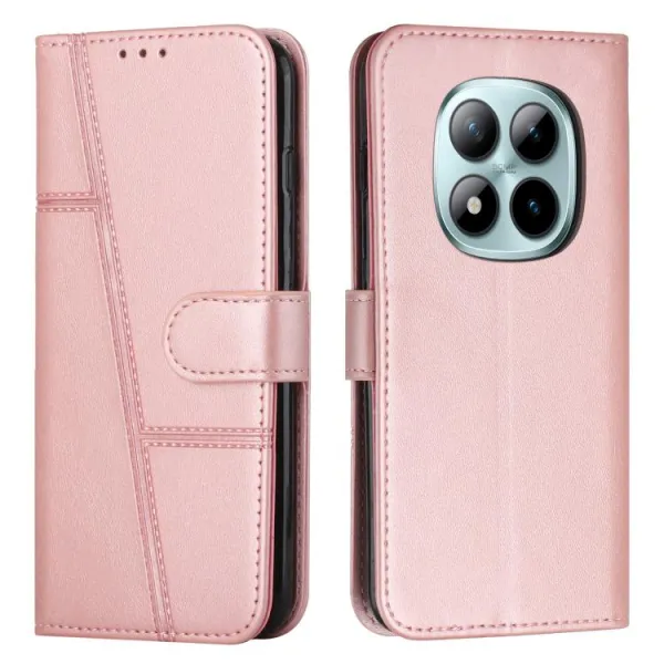 STITCHED Peňaženkový kryt pre Xiaomi Redmi Note 15 Pro 5G ružový