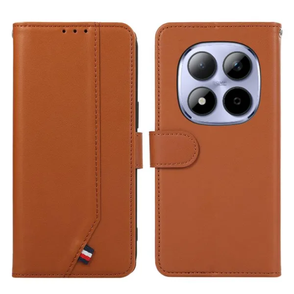 ABEEL DELICATE Peňaženkový obal Xiaomi Redmi Note 15 Pro 5G hnedý