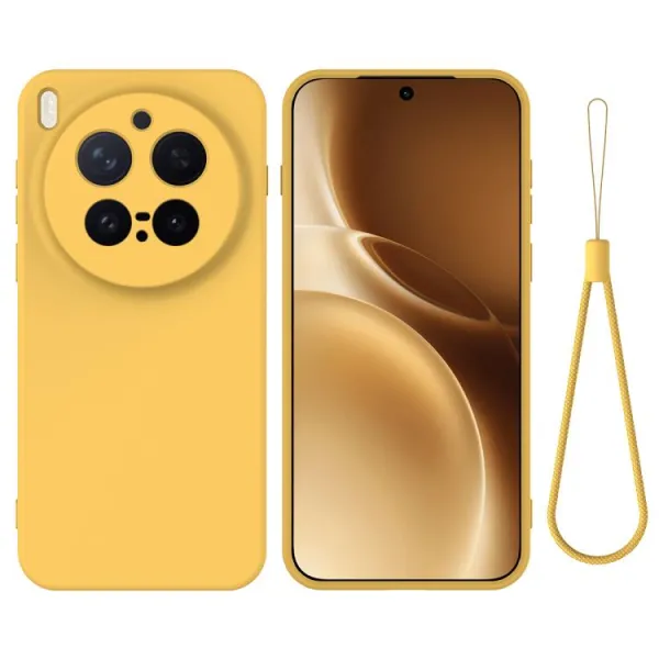 RUBBER Ochranný kryt pre Vivo X300 Pro žltý