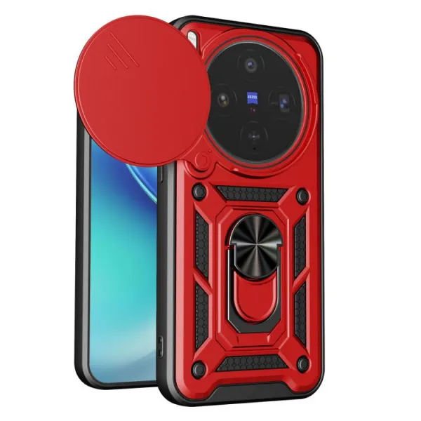 RING CAMERA Kryt s držiakom pre Vivo X300 červený