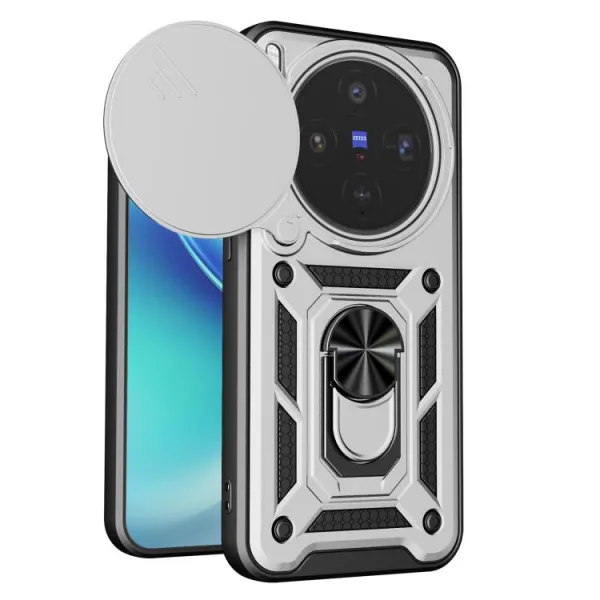 RING CAMERA Kryt s držiakom pre Vivo X300 strieborný