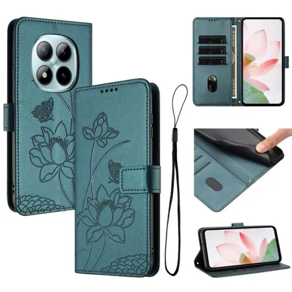 ART LOTUS Peňaženkové puzdro pre Xiaomi Redmi Note 15 Pro tmavozelené