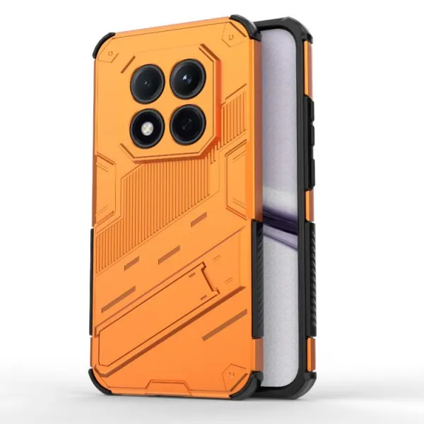 BIB Ochranný obal so stojanom pre Xiaomi Redmi Note 15 Pro 5G oranžový