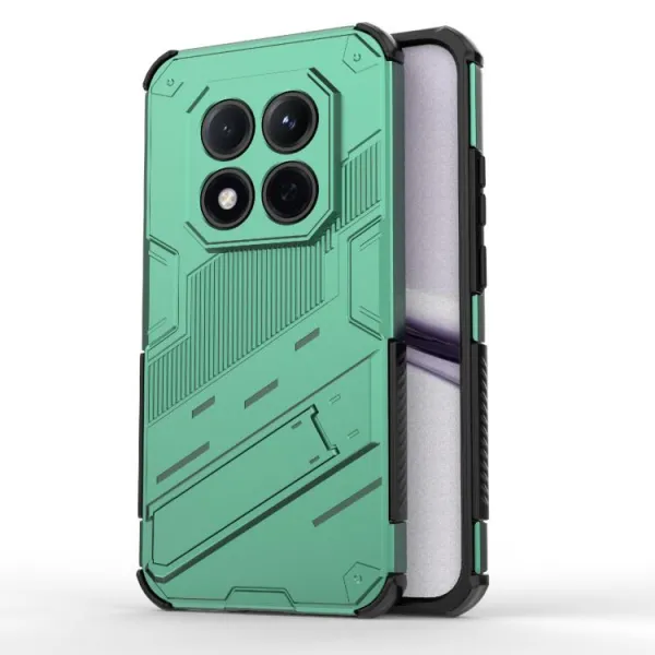 BIB Ochranný obal so stojanom pre Xiaomi Redmi Note 15 Pro 5G zelený
