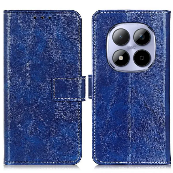 RETRO Peňaženkový obal Xiaomi Redmi Note 15 Pro modrý
