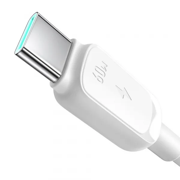 JOYROOM S-A14 Kábel USB-C / USB-C 60W 1.2m biely