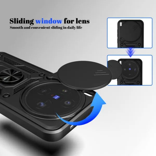RING CAMERA Kryt s držiakom pre Vivo X300 modrý