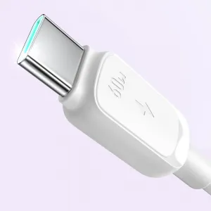 JOYROOM S-A14 Kábel USB-C / USB-C 60W 1.2m biely
