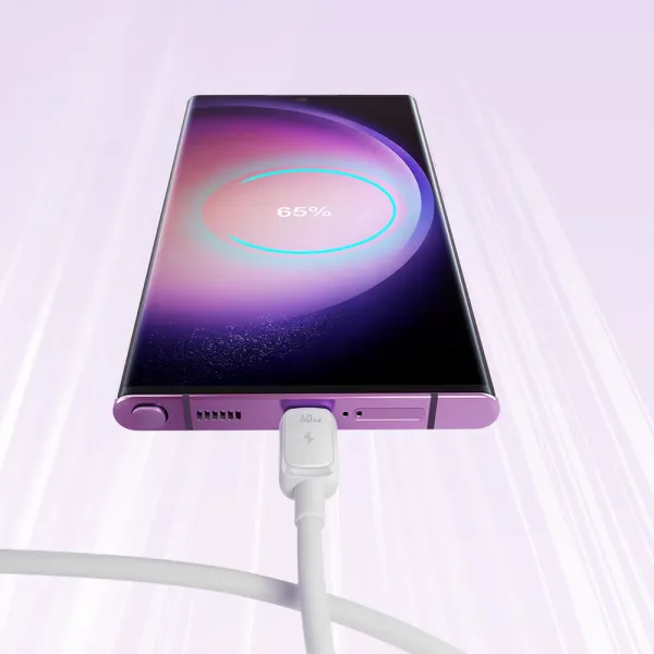 JOYROOM S-A14 Kábel USB-C / USB-C 60W 1.2m biely