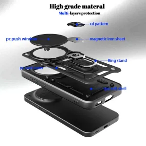 RING CAMERA Kryt s držiakom pre Vivo X300 Pro strieborný