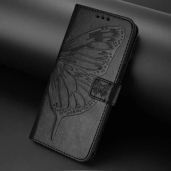 ART BUTTERFLY Peňaženkový obal pre Xiaomi Redmi Note 15 Pro 5G čierny