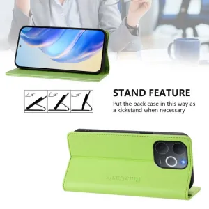 RINA Zaklápacie puzdro pre Realme Note 70T svetlozelené