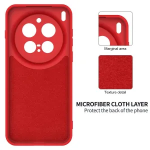 RUBBER Ochranný kryt pre Vivo X300 Pro červený