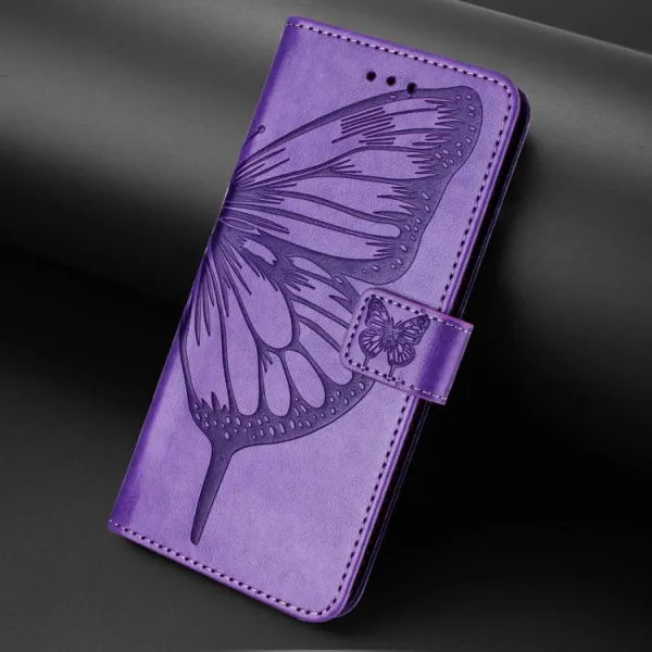 ART BUTTERFLY Peňaženkový obal pre Xiaomi Redmi Note 15 Pro 5G svetlofialový
