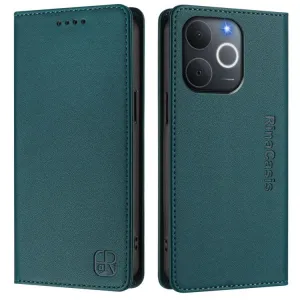 RINA Zaklápacie puzdro pre Realme Note 70T tmavozelené
