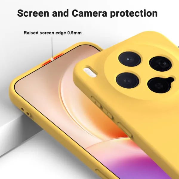 RUBBER Ochranný obal pre Vivo X300 žltý