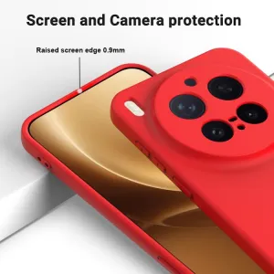 RUBBER Ochranný kryt pre Vivo X300 Pro červený