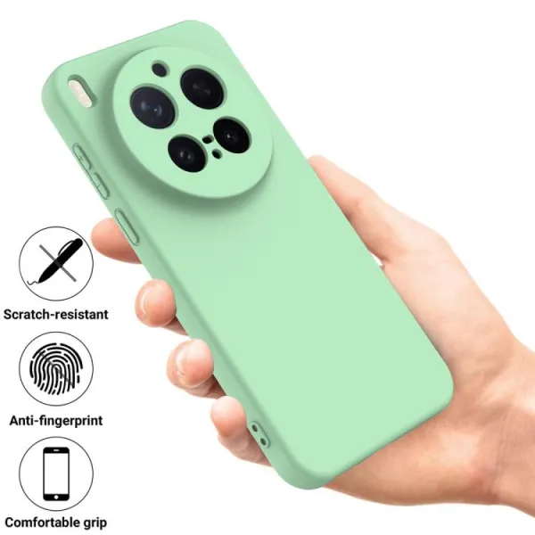 RUBBER Ochranný kryt pre Vivo X300 Pro zelený