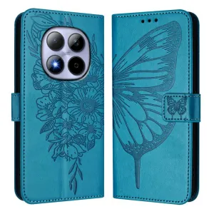 ART BUTTERFLY Peňaženkový obal pre Xiaomi Redmi Note 15 Pro 5G modrý
