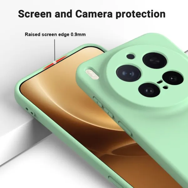 RUBBER Ochranný kryt pre Vivo X300 Pro zelený