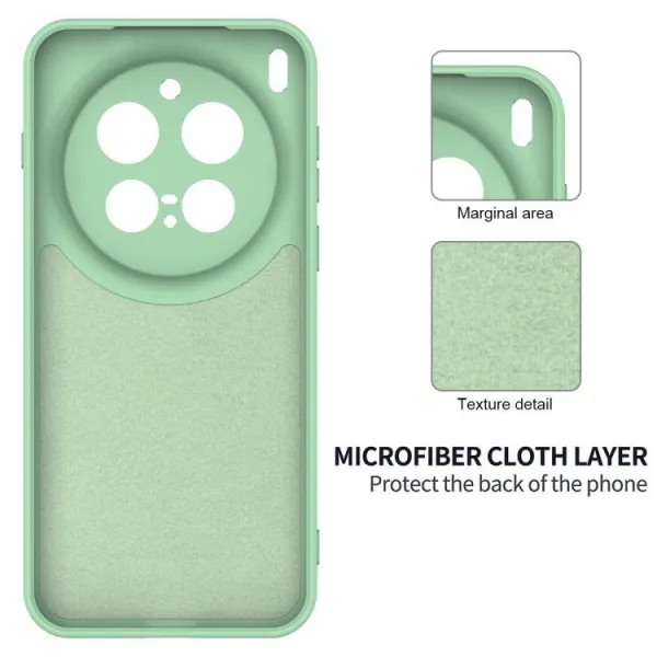 RUBBER Ochranný kryt pre Vivo X300 Pro zelený