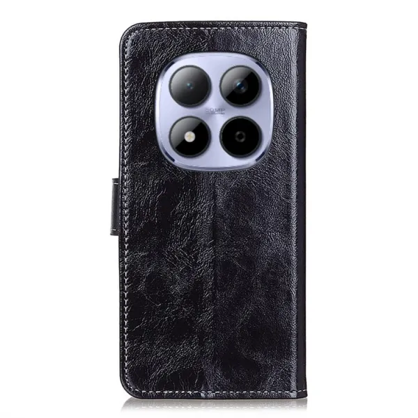 RETRO Peňaženkový obal Xiaomi Redmi Note 15 Pro čierny