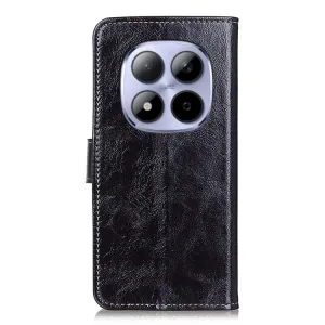 RETRO Peňaženkový obal Xiaomi Redmi Note 15 Pro čierny