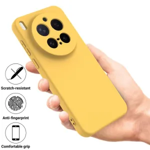RUBBER Ochranný kryt pre Vivo X300 Pro žltý
