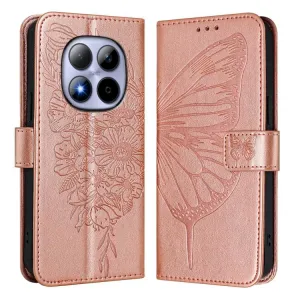 ART BUTTERFLY Peňaženkový obal pre Xiaomi Redmi Note 15 Pro 5G ružový