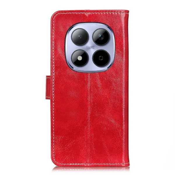 RETRO Peňaženkový obal Xiaomi Redmi Note 15 Pro červený