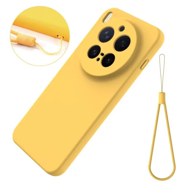 RUBBER Ochranný kryt pre Vivo X300 Pro žltý