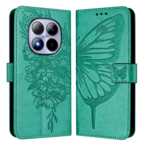 ART BUTTERFLY Peňaženkový obal pre Xiaomi Redmi Note 15 Pro 5G zelený