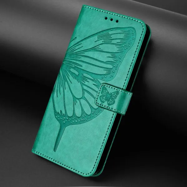 ART BUTTERFLY Peňaženkový obal pre Xiaomi Redmi Note 15 Pro 5G zelený