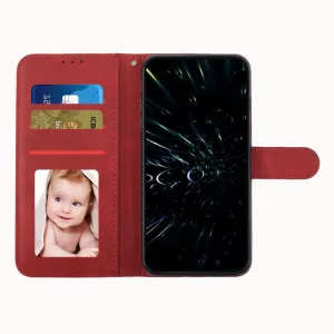 STITCHED Peňaženkový kryt pre Xiaomi Redmi Note 15 Pro 5G červený