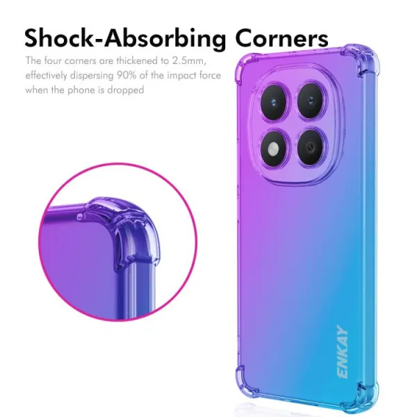 ENKAY GRADIENT Ochranný obal pre Xiaomi Redmi Note 15 Pro 5G BLUE-PINK