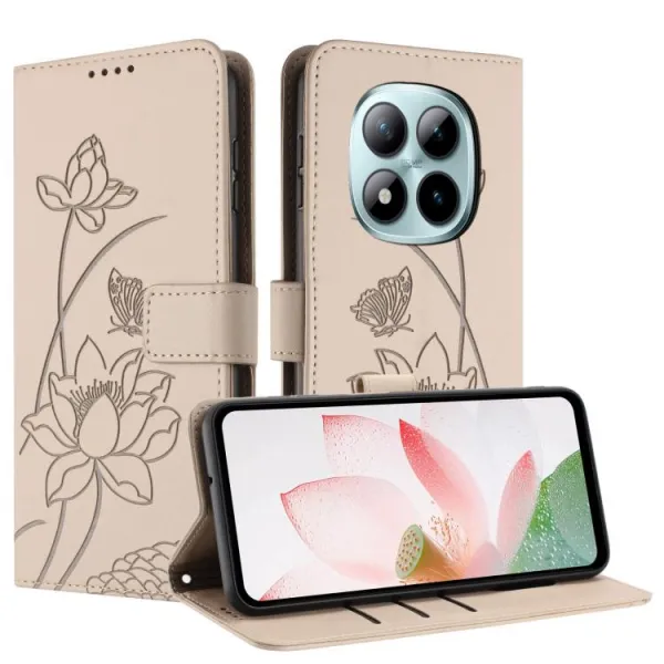ART LOTUS Peňaženkové puzdro pre Xiaomi Redmi Note 15 Pro 5G zlaté
