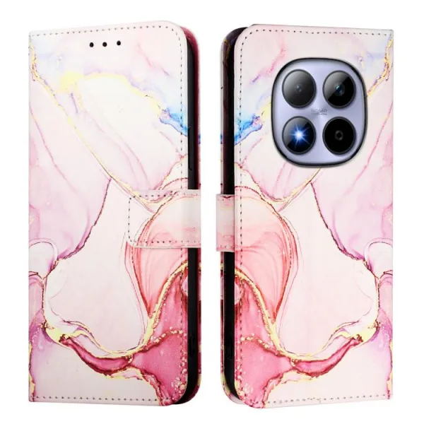ART MARBLE Peňaženkový kryt pre Xiaomi Redmi Note 15 Pro 5G ROSE GOLD