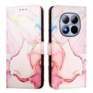 ART MARBLE Peňaženkový kryt pre Xiaomi Redmi Note 15 Pro 5G ROSE GOLD